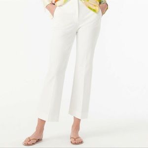 J. Crew White Cropped Ankle Pants- Hayden